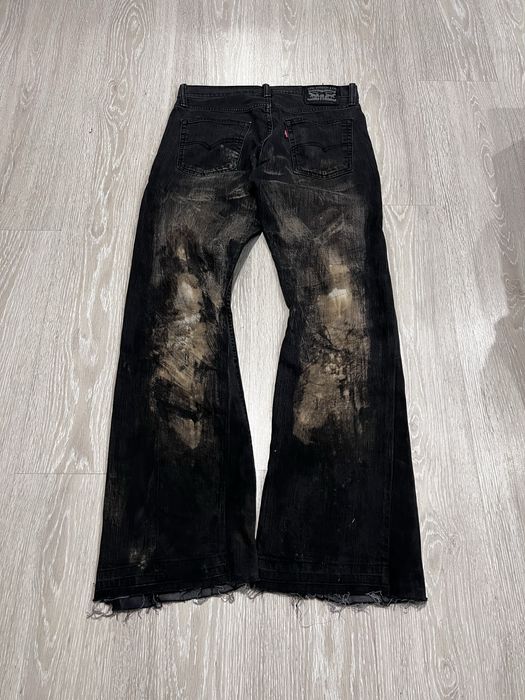 Vintade streetwear RICK OWENS ERD indie sleaze jeans