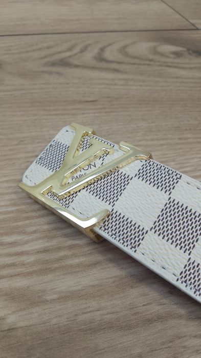 Pasek Louis Vuitton beżowy