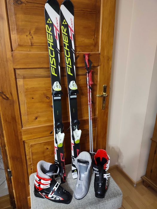 Narty Fischer 140 cm + buty Tecnica 25,5 cm