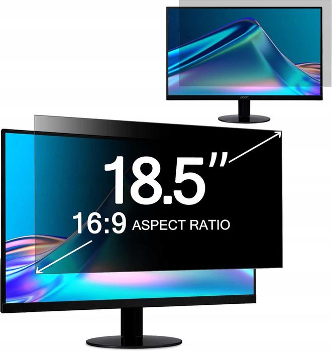 Filtr prywatyzujący na ekran laptop przekątna 18,5"