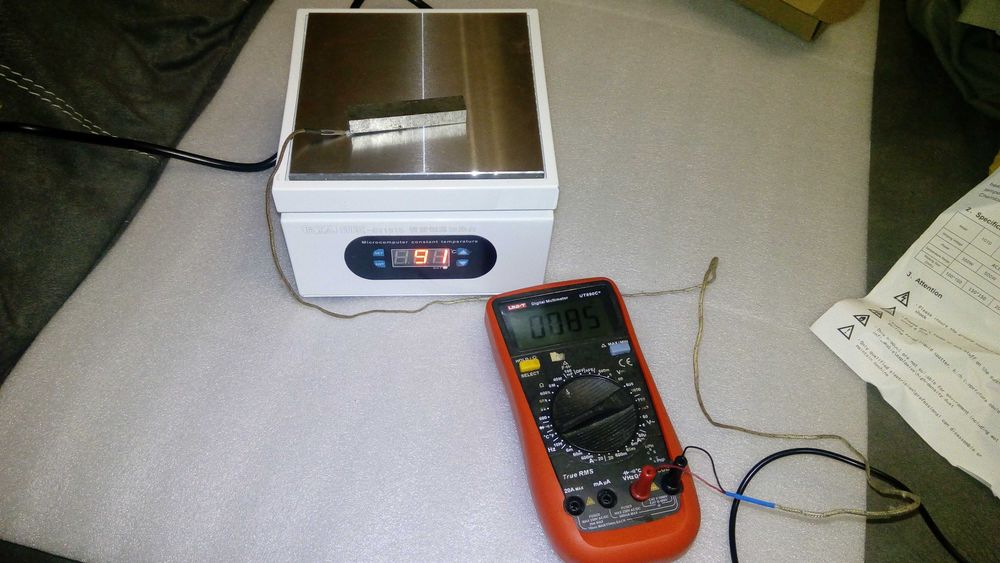 Предподогреватель,  нижний подогрев , новый, 400С 150х150мм, разборка