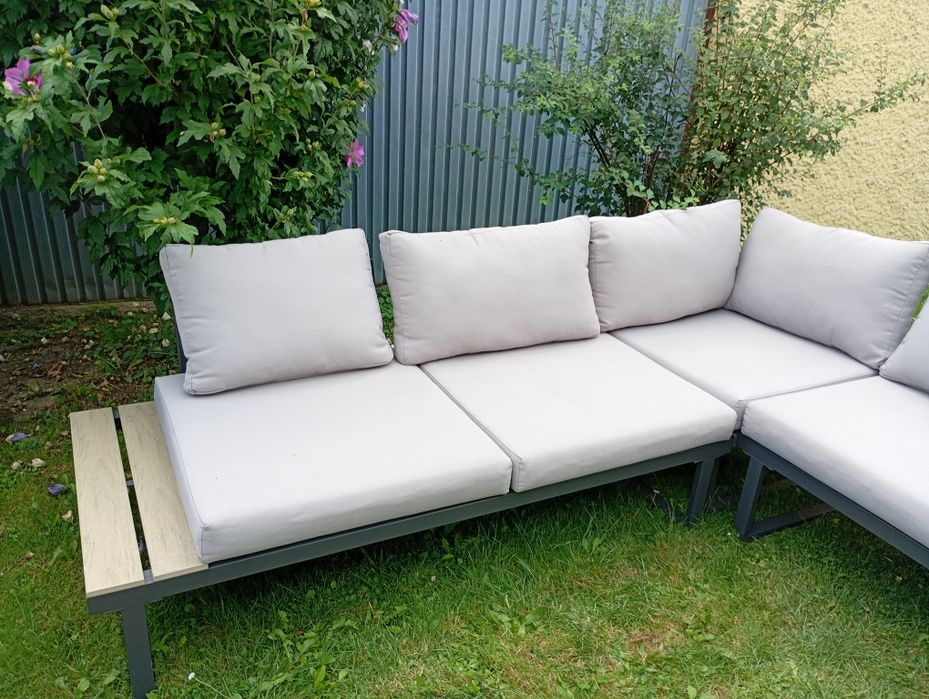 Narożnik ogrodowy Light Grey  metalowy komplet Focus Garden