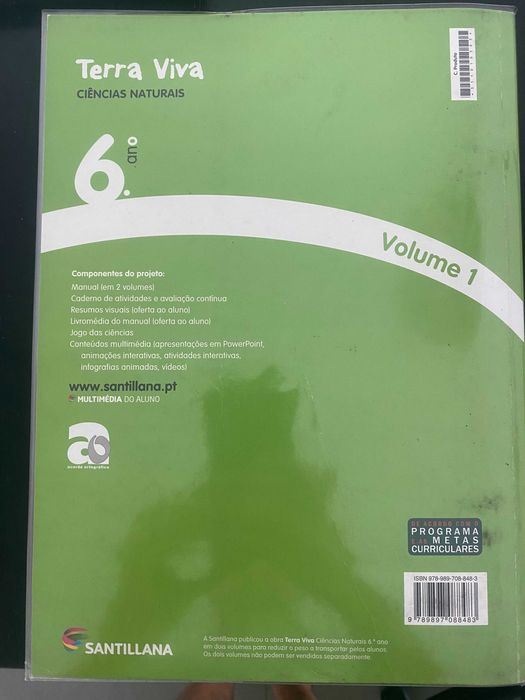 Ciências da Natureza - Terra Viva (Manual) - 6.º Ano