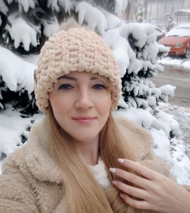 В'язані зимові шапочки Alize Puffy Fine