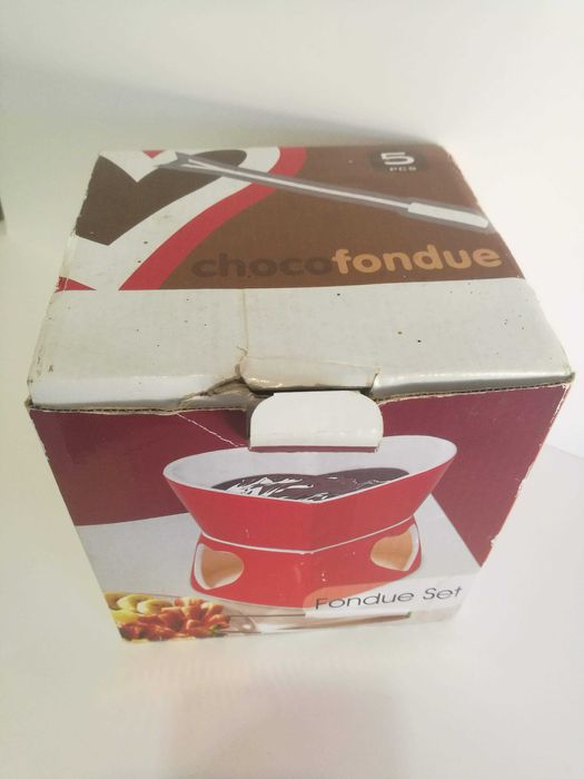 Fondue Set Chocolate Chocofondue Coraçao