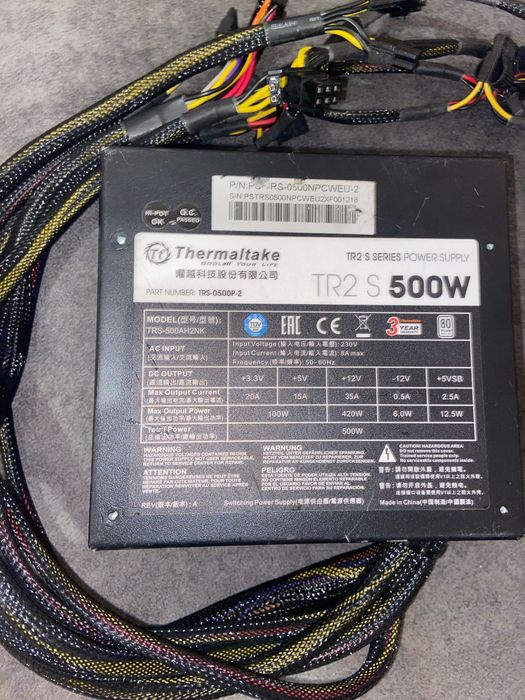 Блок живлення Thermaltake 500W TR2 S BOX (PS-TRS-0500NPCWEU-2) EU