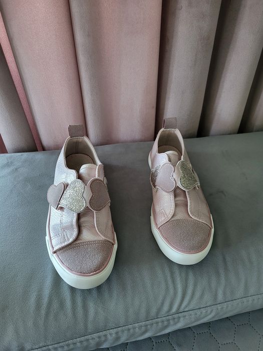 Trampki półbuty jak nowe nelli blu 32 różowe serca rzepy adidasy