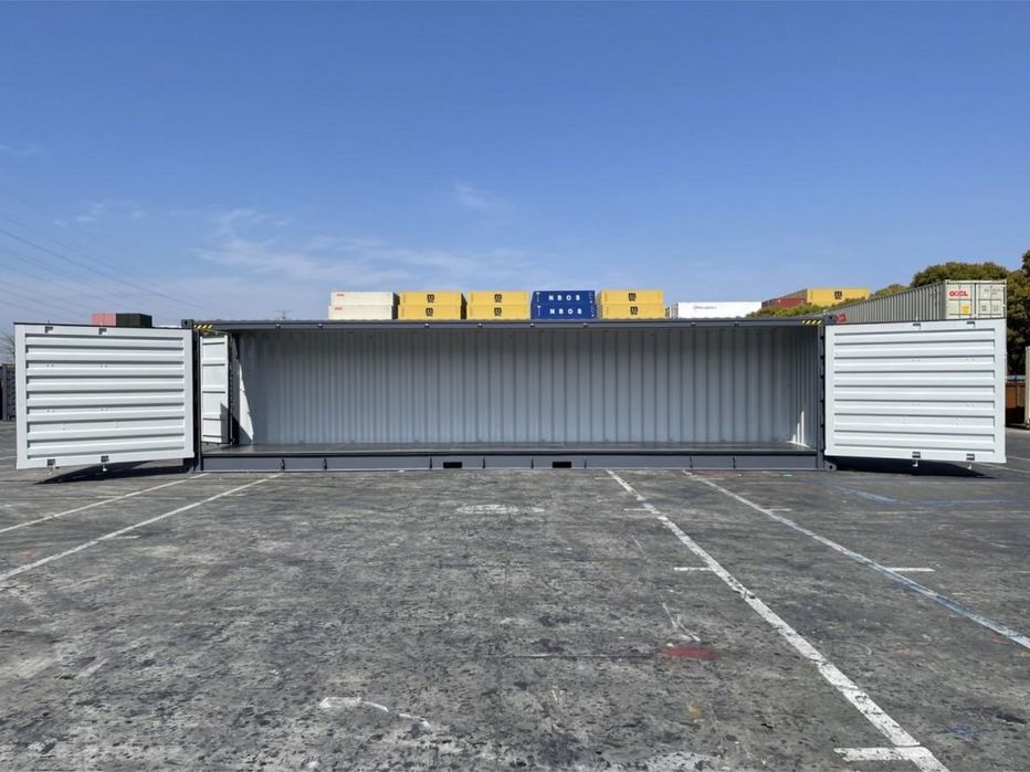 Kontener morski 40HC Open Side, 12 - metrowy, nowy, boczne wrota
