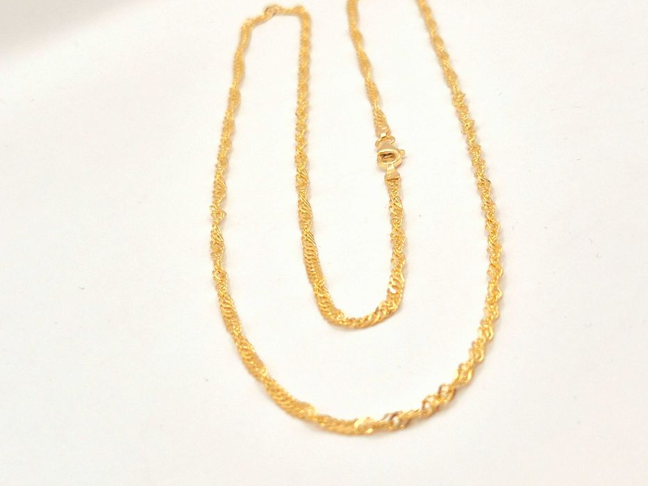 Elegancki złoty łańcuszek 585 (14k) 61cm