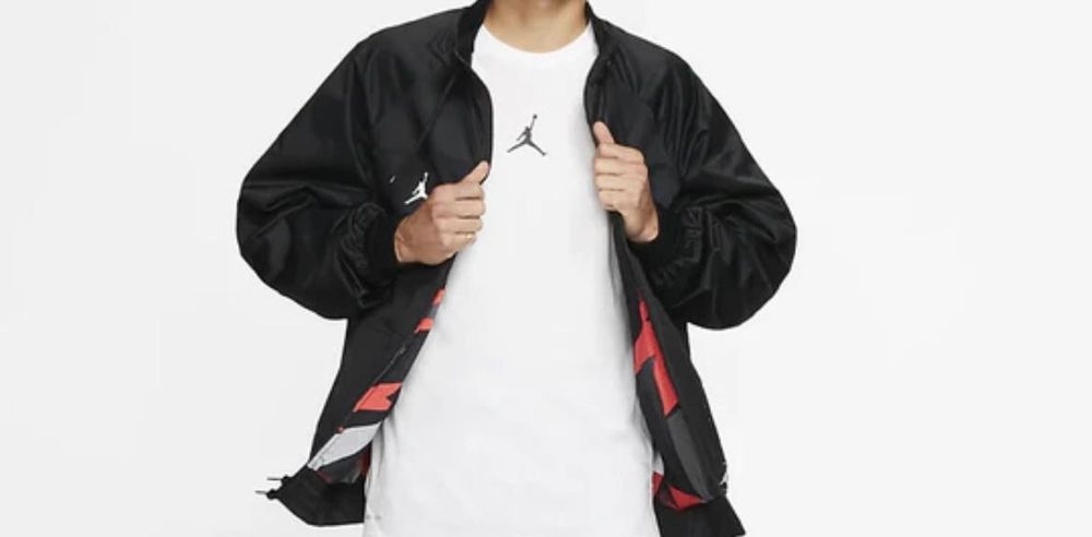 Casaco nike e air Jordan preto