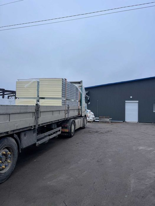 Сендвіч панелі, сендвич панели, панелі ППУ, мін вата, пінопласт.