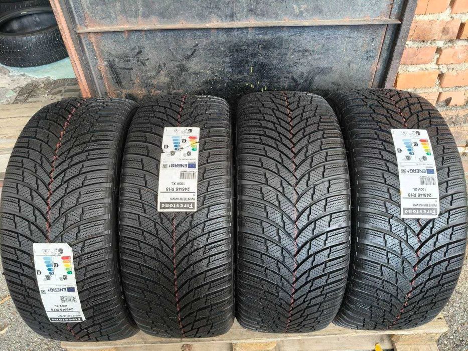 Firestone Winterhawk 4 245/45r18 100V Extra Load made in Italy 4шт, 25рік, ЗИМА НОВІ (8,2мм)