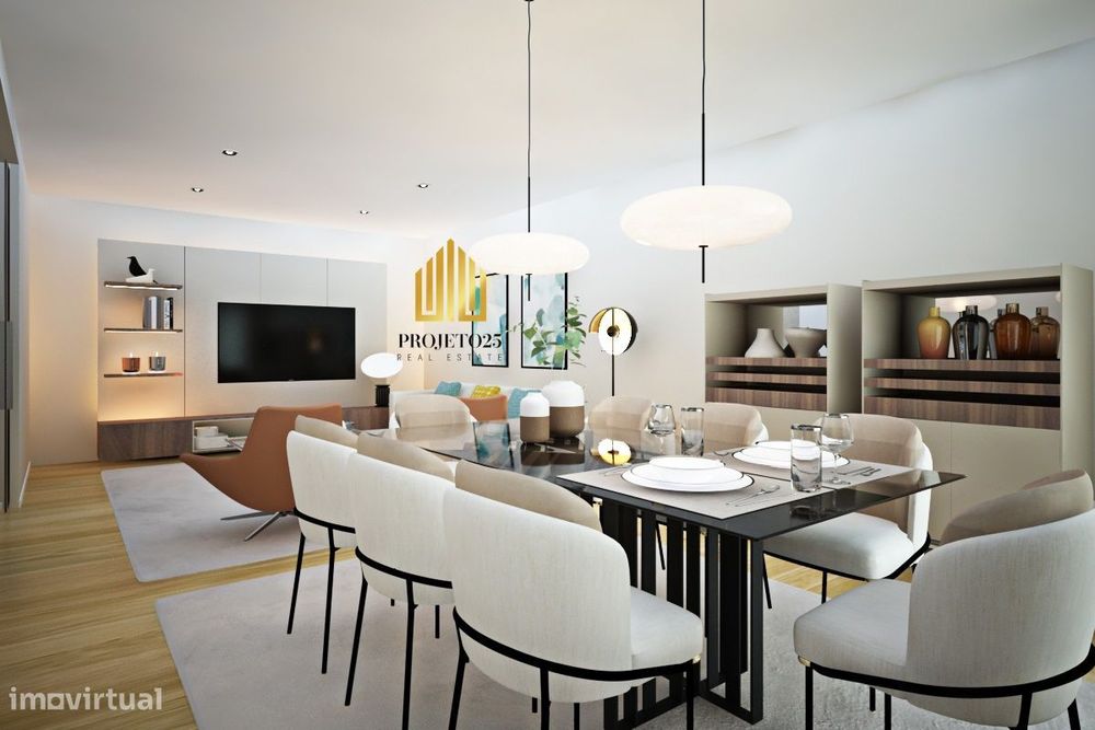 Apartamento T3 Novo C/ Terraço + Varanda, Gar 2 Carros, Centro da Maia