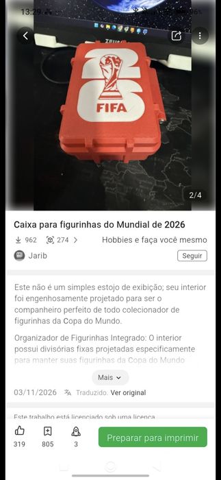 Venda de caixas de 3d  Atencao  ler descricao