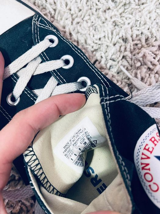 Czarne trampki Converse wysokie wiązane 39