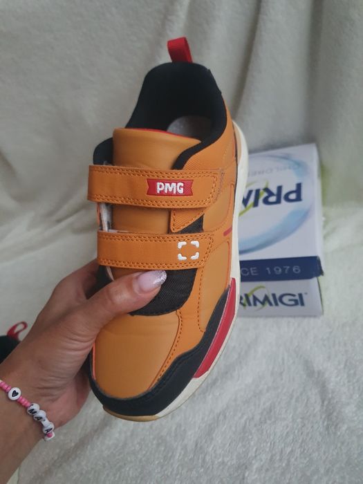 buty na rzepy 35 primigi sneakersy 22,5cm buty sportowe Senape nero