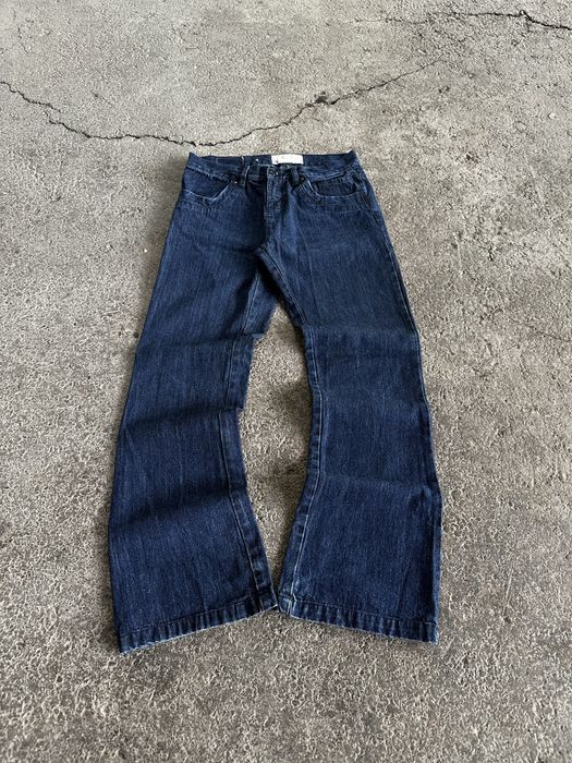 Fleared jeans, bootcut, raw denim