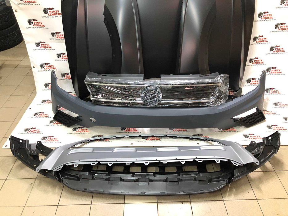 Бампер  Vw  Tiguan Allspace 2 тигуан  капот радиатори панель