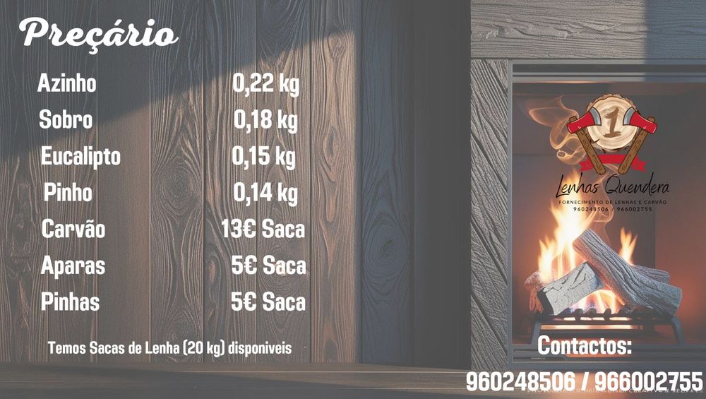 Lenha seca e de qualidade