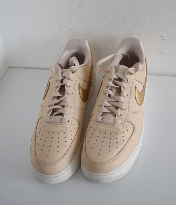 Nike Air Force 1 '07 - Sneakersy buty skórzane 42 ,5 beżowe