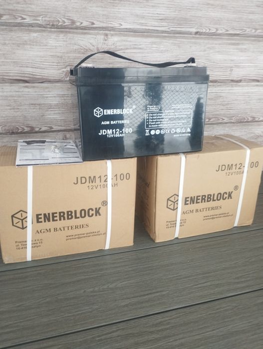 AGM акумулятор Enerblock 12V 100Ah новий для інвертора, ДБЖ, сонячних