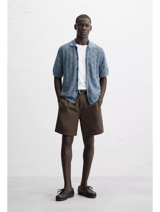 Трикотажна сорочка в ромби ZARA (Розмір L