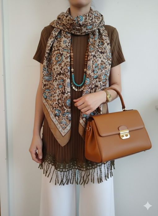 Camisola verde com tachas e bordado, original -Cosmoda - Tamanho L/XL