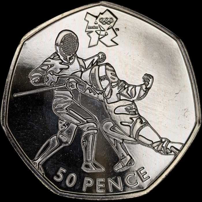 50 Pence - 2011 - Reino Unido - Esgrima - Londres 2012 (2)