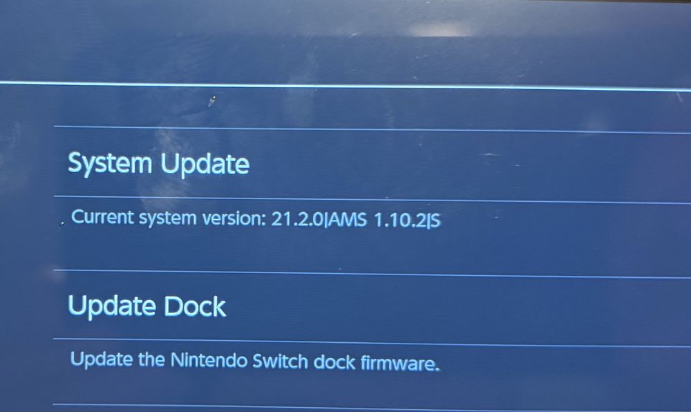 Nintendo Switch V1 CFW atmosphere