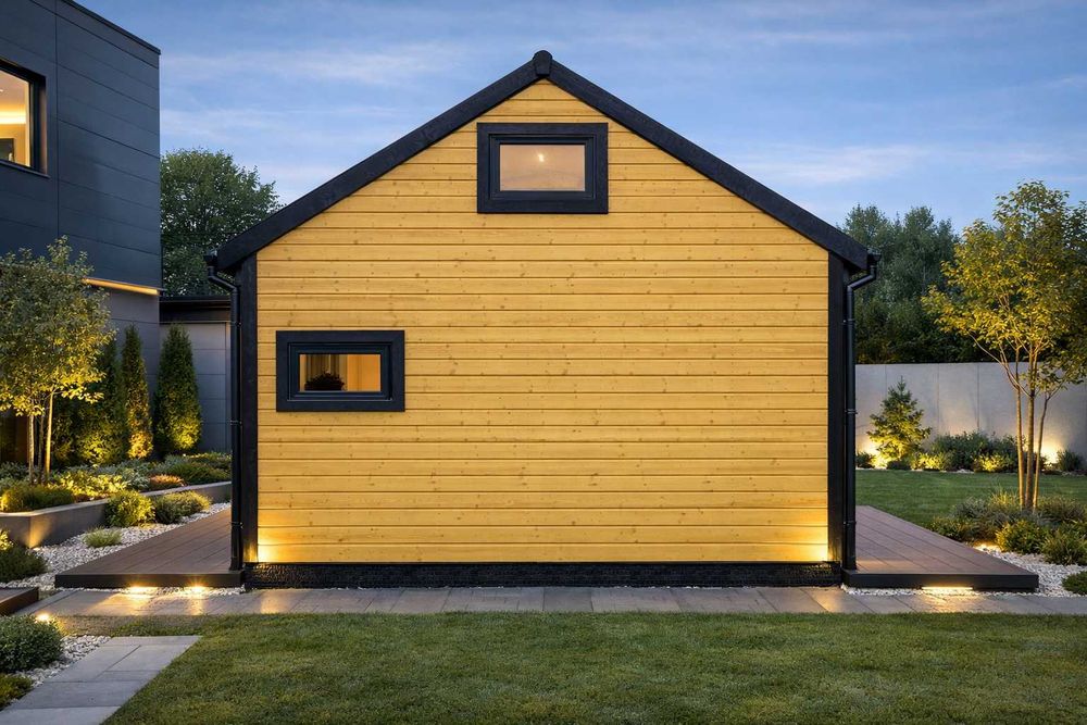 Domek drewniany typu STODOŁA 28m² – komfort, design i szybki montaż!