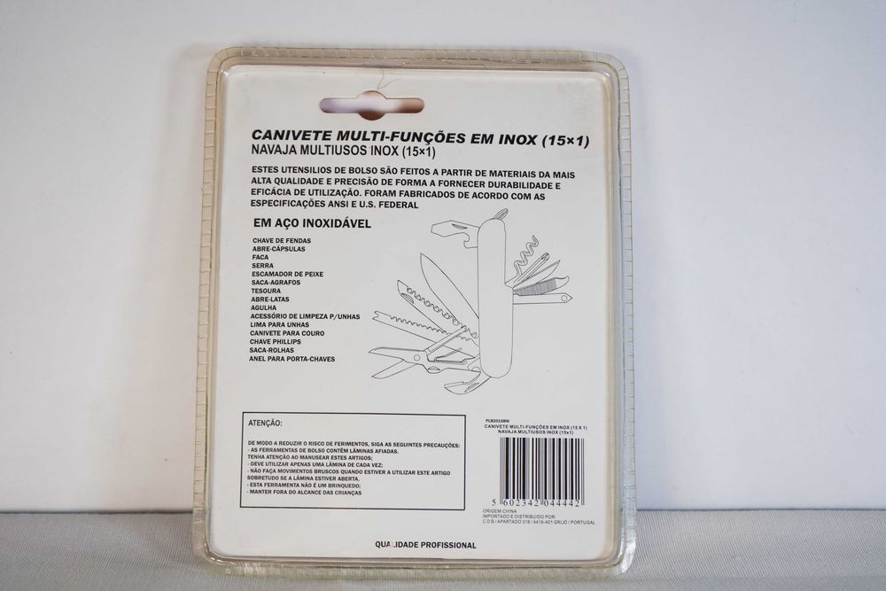 Canivete multi-funções em inox