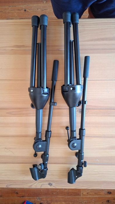 2x tripé de microfone K&M 259 com braço, meia altura