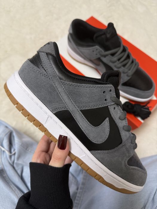 (38-45) кросівки Nike SB Dunk Low TRD Dark Grey Black чорні з сірим