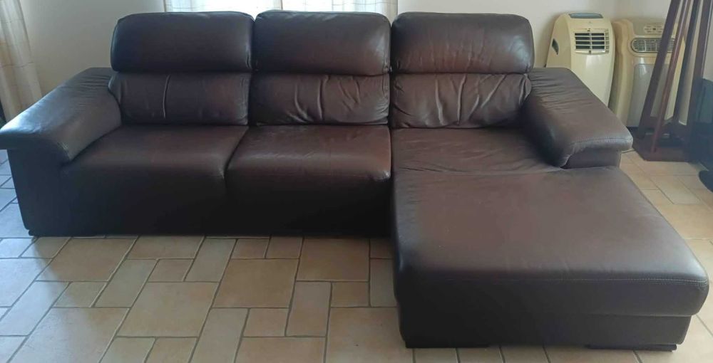 Chaise Longue em pele