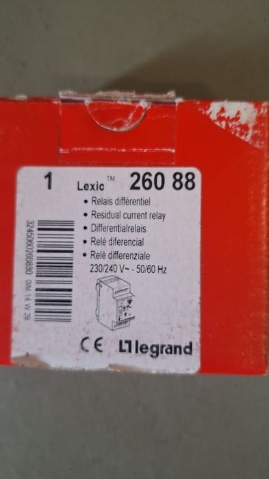 Relé diferencial Legrand 260 88 novo