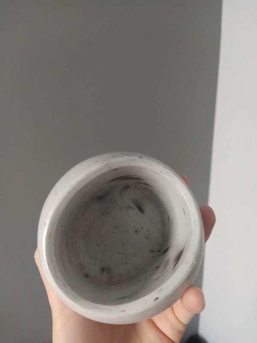 Conjunto de cerâmica cinza claro