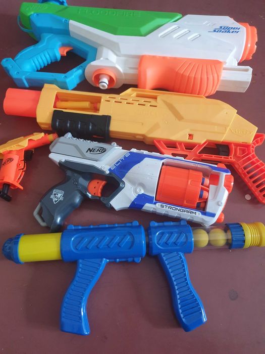 Nerf alpha strike elite - duży zabawkowy shotgun dla dzieci - z nabojami