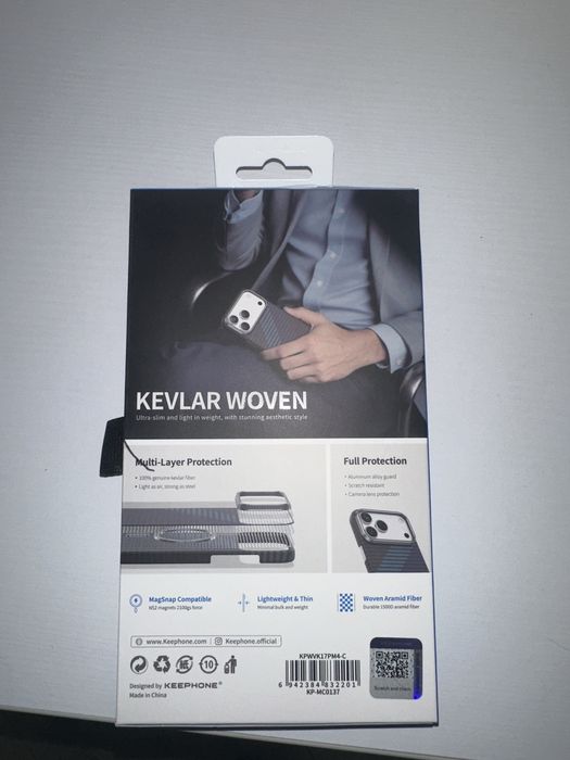Чохол Keephone KEVLAR WOVEN MagSafe Case for 17 Pro Max 4-intermixed