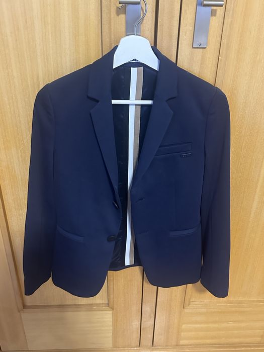 Calça BOSS (Hugo Boss) Slim Fit Azul-Escura - Como Nova (Usada 1 vez)