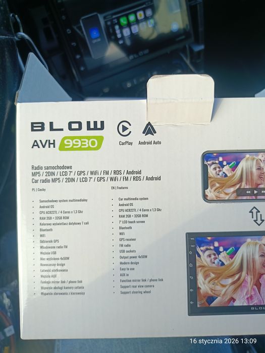 Radio android, 2 din, 7 cali