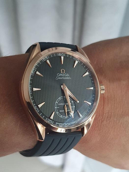 Złota Omega xxl 49.2mm seamaster 18k komplet