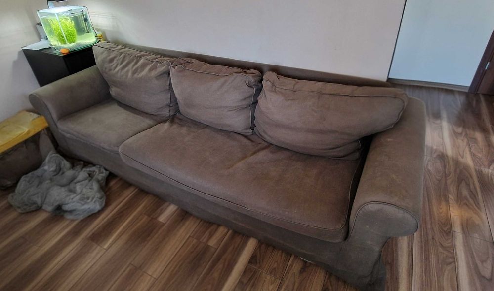 Sofa Ikea Ektorp 3 osobowa - brązowa
