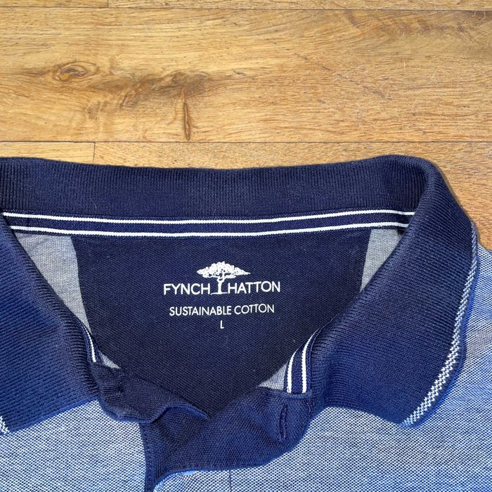 Fynch - Hatton Męska Modna Koszulka Polo Bawełna Rozm. L