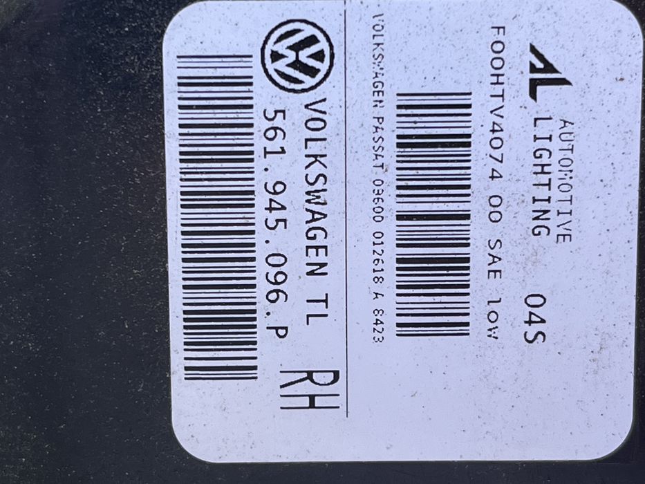 Задні ліхтарі Passat NMS