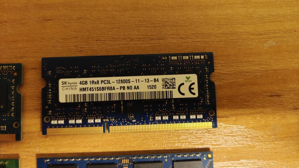 Pamięć RAM DDR3l 4 GB  4 sztuki