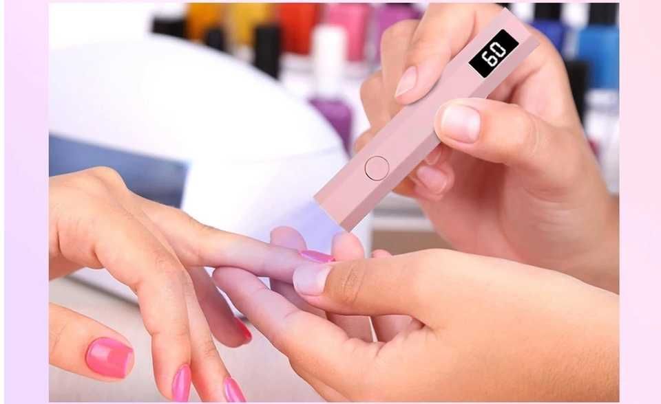 LAMPA UV LED DO PAZNOKCI HYBRYD MINI przenośna mocna usb  do żelu manicure