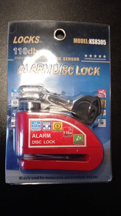 Cadeado mota com alarme