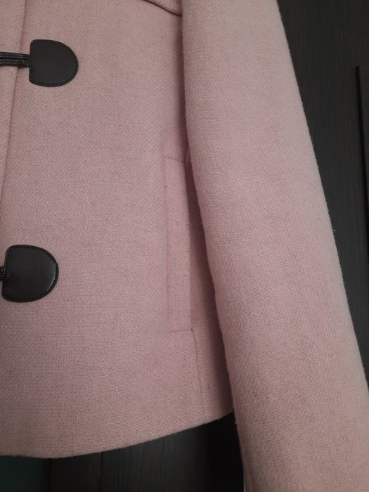 ZARA r. S/M pudrowy róż płaszczyk damski super stan