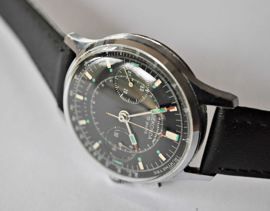 Rare_Piękny Poljot Sekonda 3017 19 kam chronograf !