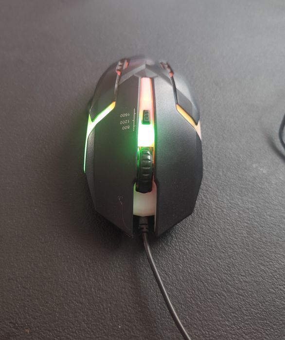 Игровая мышка RGB, 1600 DPI